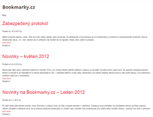 Tablet Screenshot of blog.bookmarky.cz